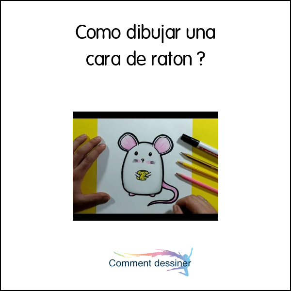 Como dibujar una cara de raton